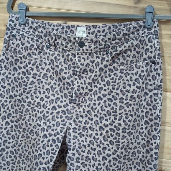 Rebecca Taylor La Vies Women Jeans 29 Tan Ocelot Ines Jean - Picture 2 of 10